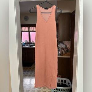 Sleeveless Pink Midi Dress